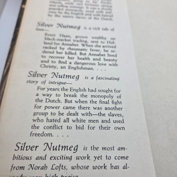 Vintage Book 1947 - Silver Nutmeg - by Norah Lofts - Picture 4 of 15